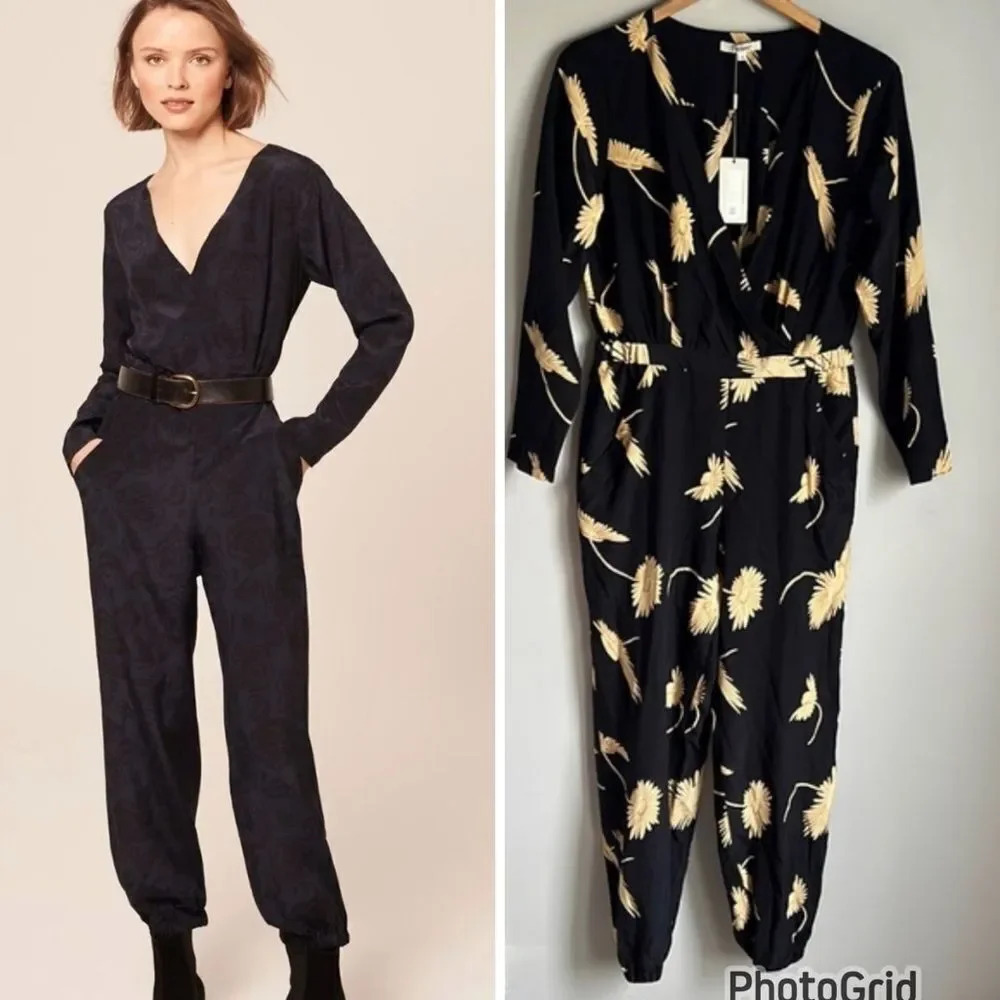 NEW tucker the kate silk romper - ivory and cassis in crepe de chine
